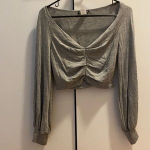 Fashion Nova Long Sleeve Crop Top